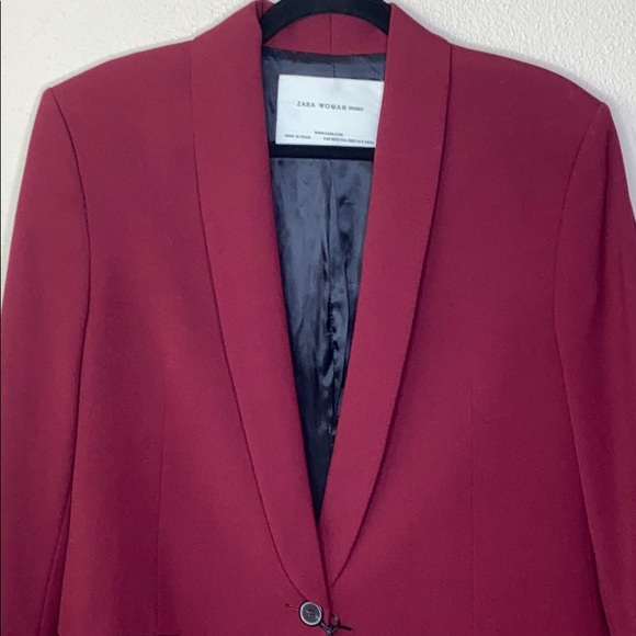 ZARA BLAZER WITH TUXEDO COLLAR NWT XS-S - Picture 4 of 16